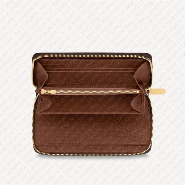 TOP M62581 NewVersion Iconic ZIPPY ORGANIZER Bills Flugticket-Geldbörse Designer Damen Herren Reißverschluss-Geldbörse Passport Card Check256a