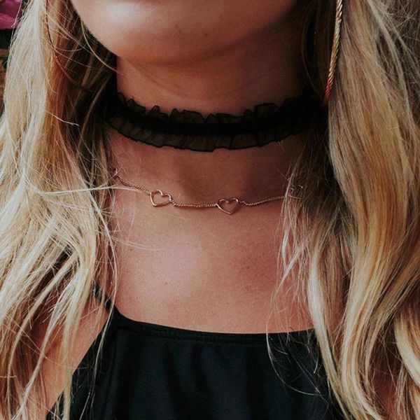 

chains love accessories minimalist design necklace fashion clavicle chain wholesale, Silver