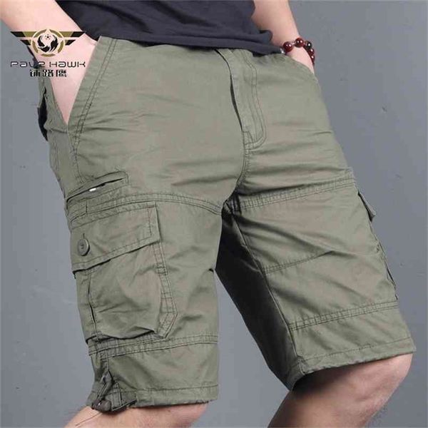

men's military cargo shorts army camouflage tactical joggers men cotton loose work casual short pants plus size 4xl 210806, White;black