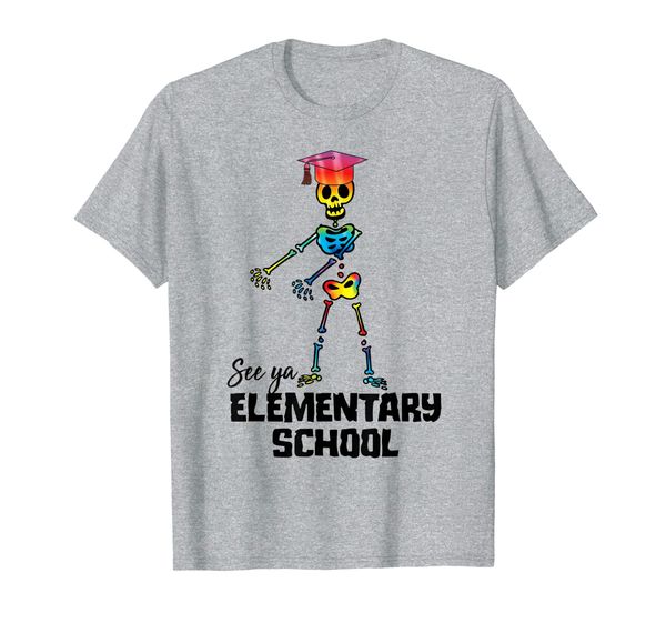 

see ya elementary school shirt | tie dye graduation tee gift, White;black