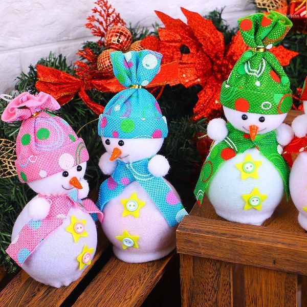 

christmas decorations snowman dolls pack box dessert cookies gift apple present1