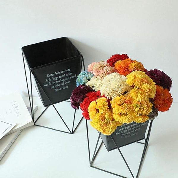 

decorative flowers & wreaths artificial hydrangea flower soft rubber rice seed succulent home garden decor