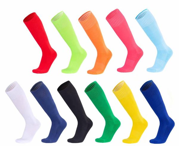 

running jerseys and kids football training socks men child sock solid color, Black;blue