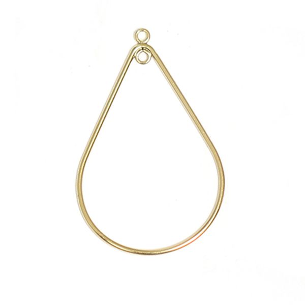 

beadsnice 14k gold filled charms water drop pendant metal jewelry, Bronze;silver