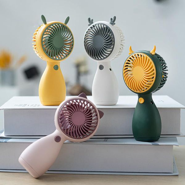 

electric fans handheld small fan cute 4 colors portable lanyard mini deskstudent usb charging 2021 summer fashion #4
