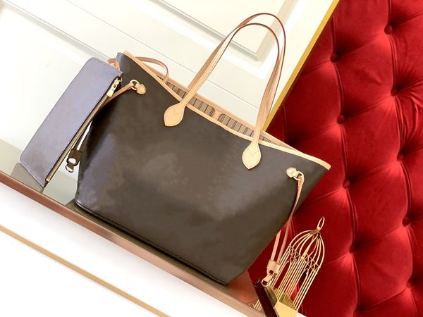 

3 colors lattice 2pcs set 2021 fashion bag quality genuine leather shoulder bags women handbags ladies waist luxurys designers lady clutch p