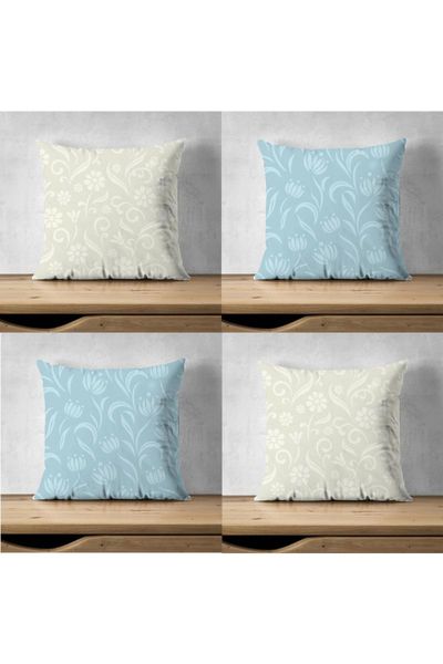 

pillow 4 set soft pillows for home printed plain designed sofa cushions 2021