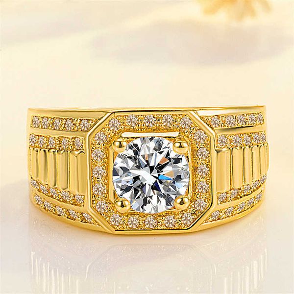 

diamond ring business men's ring color protection double row diamond engagement ring, Golden;silver