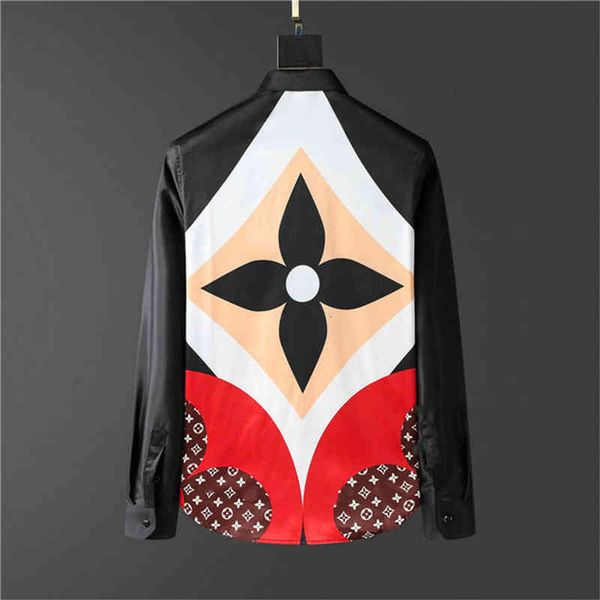 

men's casual shirts designer shirt fashion men's t- original single lapel jacket w05r, White;black