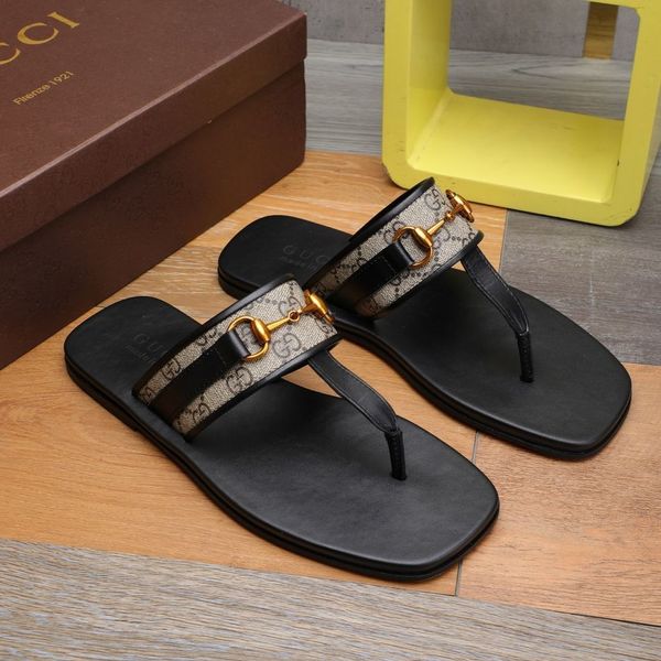 

2021 sandals men summer wear fashion net red men casual leather seaside holiday antiskid beach shoes flpp, Black