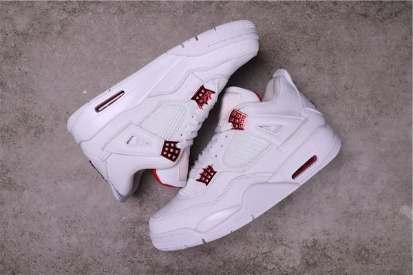 

shoes authentic jumpman 4 white lychee breathable men mens basketball snesker