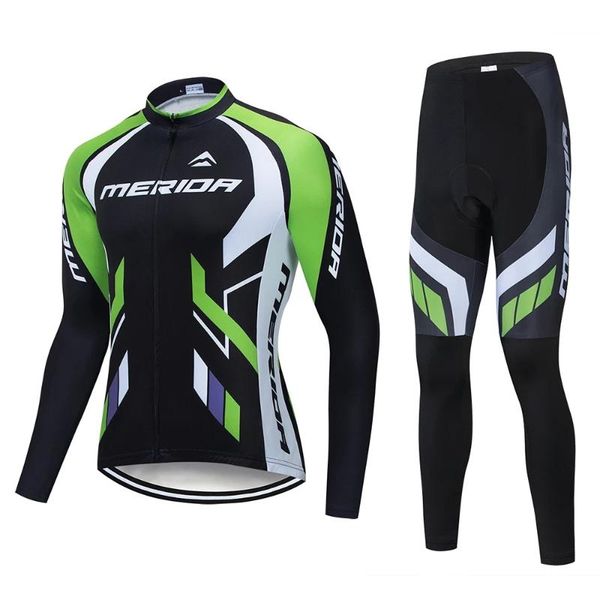 

racing sets 2021 long sleeve cycling jerseys set spring autumn mtb bicycle clothes ropa bike wear clothing, Black;blue