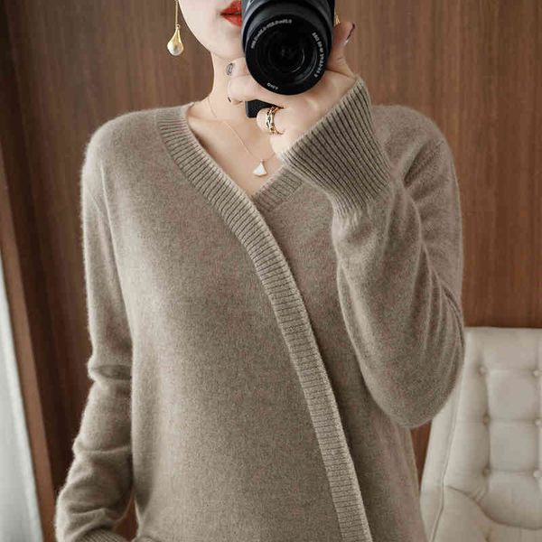 

women's sweaters female cashmere sweater with v-neck, knitted 100% wool, pure colour, loose, large size , women's blouse umtq, White;black