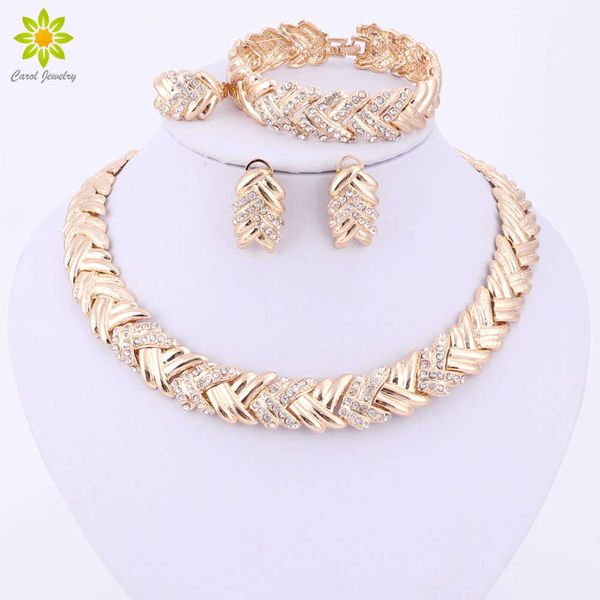 

2020 fashion dubai gold color jewelry sets costume big design gold color nigerian wedding african beads jewelry sets h1022, Silver
