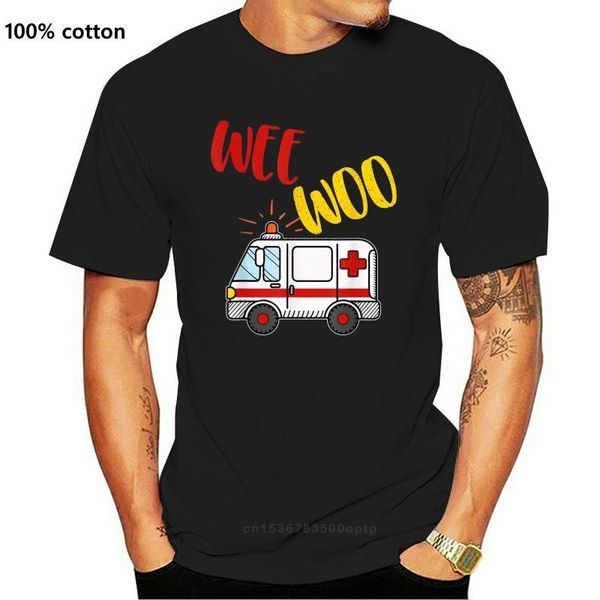 

men's t-shirts wee woo ambulance amr funny ems emt paramedic gift tee t-shirt, White;black