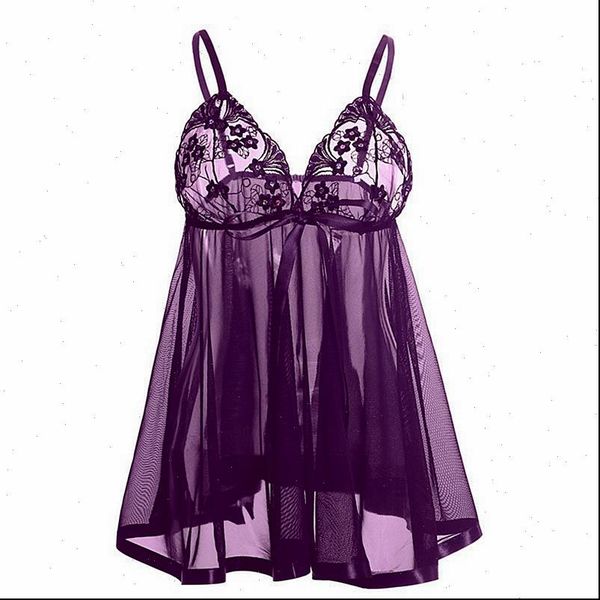 

clothing lace nightgown see though women sleepwear lingerie porno dress ropa para el sexo plus size 6xxl, Black;red