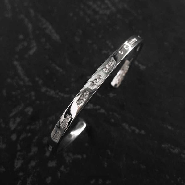 

monaco 2021 sterling silver bracelet, luxury brand, morse code, lovers' love gift, new 925, Golden;silver