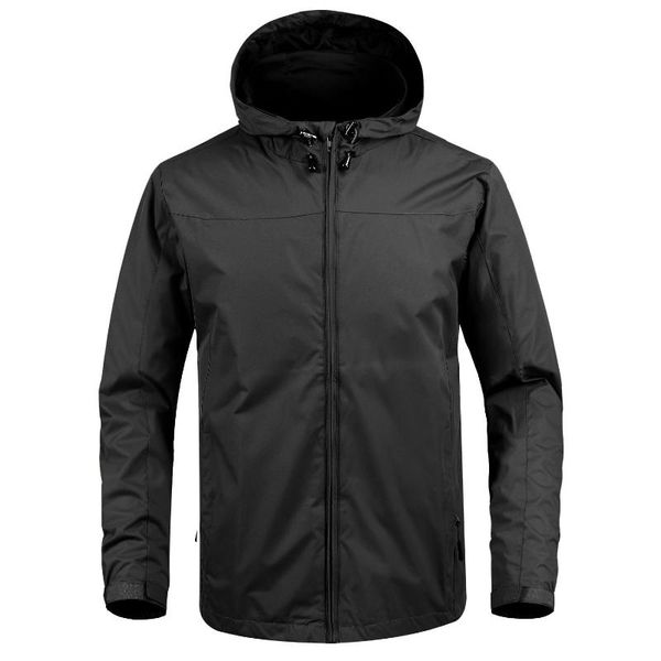 

spring and autumn outdoor windproof men's loose sports thin windshield jacket large size wear waterproof jackets, Black;brown