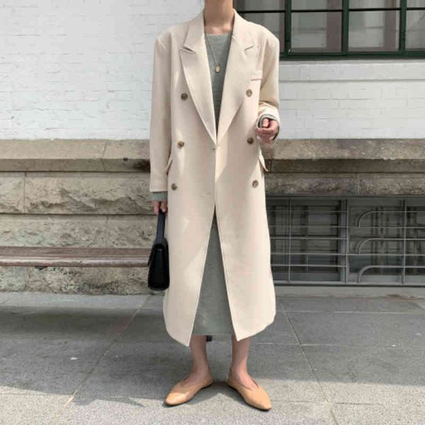 

women's wool & blends casaco trench feminino casual abotoaduras, sobretudo justo manga comprida folgado tqov, Black