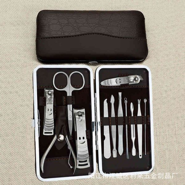 

stainless steel 12 piece clipper set nail clippers manicure and pedicure tools