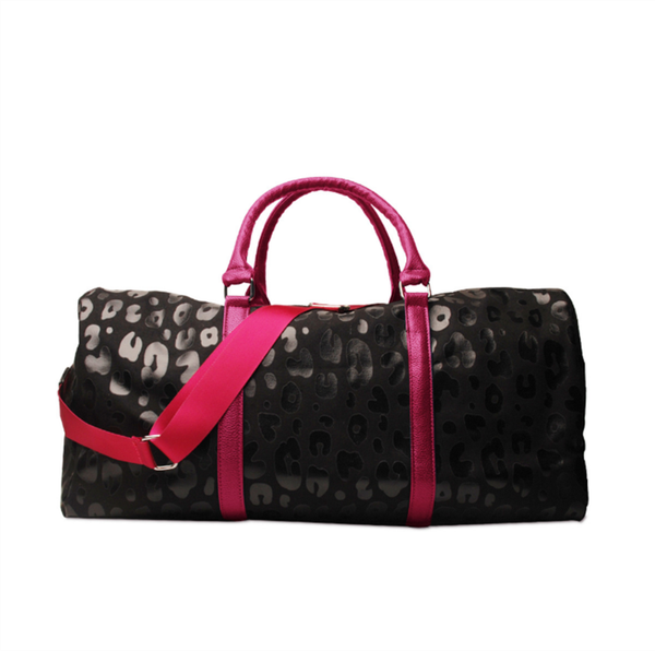 

duffel bags pu travel duffle weekend overnight fashion leopard tote women large capacity luggage bag with strap