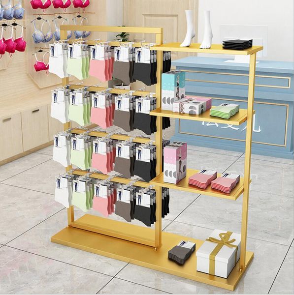 

underwear shelf commercial furniture socks silk stockings pantyhose display rack boxed children's sock middle island jewelry racks