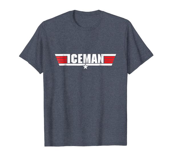 

be the iceman 2 t-shirt, White;black