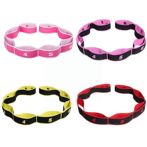 

resistance bands yoga pull strap belt polyester latex elastic latin gym fitness exercise pilates loop dance stretching i3y5