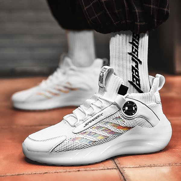 

464748 size spring mens shoes 2021 new summer ins shoes mens fashion shoes white mesh breathable coconut sneakers, Black;white