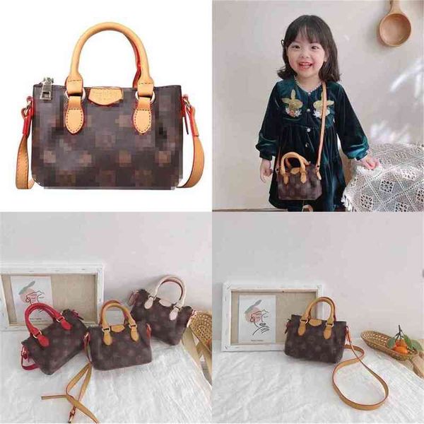 Designer Mini Geldbörse Tote Kinder Mädchen Handtasche Kinder Handtaschen Mode Druck PU Knödel Taschen Zubehör Tragbare Schulter Kreuz Tragen Kleine Tasche G69RB4Y