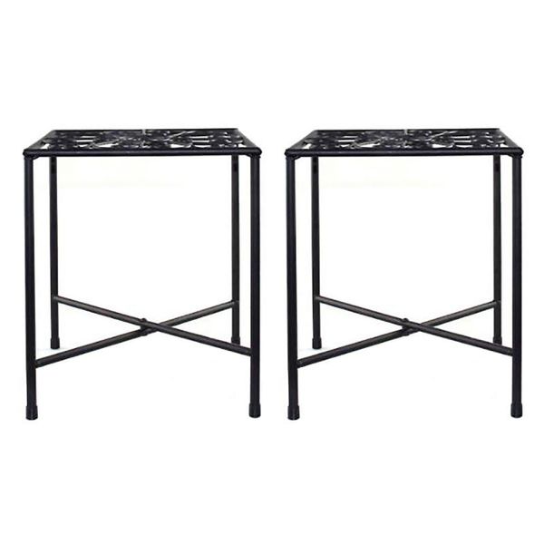 

plant stand multi-layer shelf balcony space saving indoor simplicity wrought iron frame planters & pots