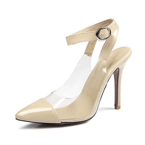 

big size pointed high heel sandals heels women shoes woman summer ladies, Black