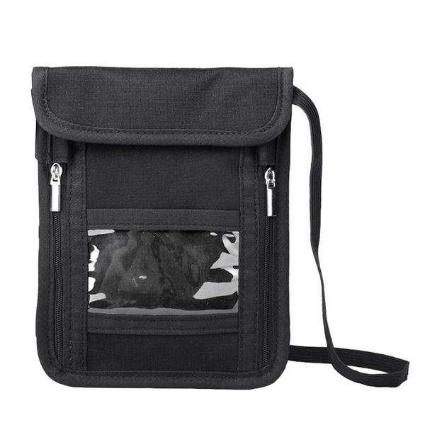 

blocking passport holder waterproof neck wallet mobile storage bags