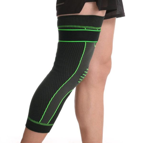 

elbow & knee pads 1pc sports pad sleeve thermal compression leg support protector for basketball soccer accessories warmer running gear, Black;gray