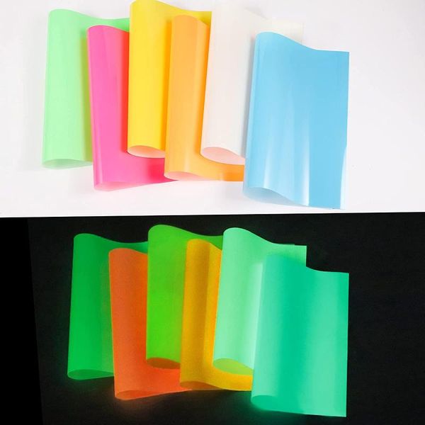 

window stickers 1 roll 12"x20"/30.5cmx50cm luminous glow in dark heat transfer noctilucent press machine tshirt iron on htv
