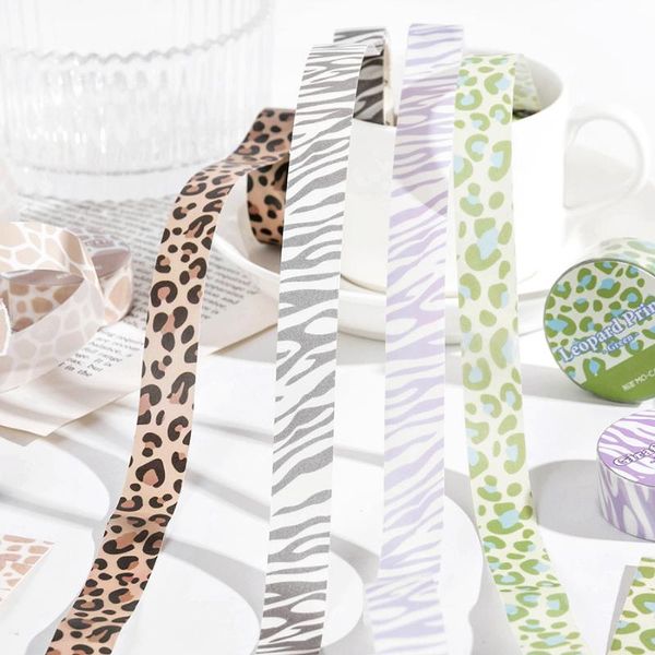 

kawaii animal pattern paper tape 8 design diy diary journaling decoration sticker scrapbooking masking gift wrap