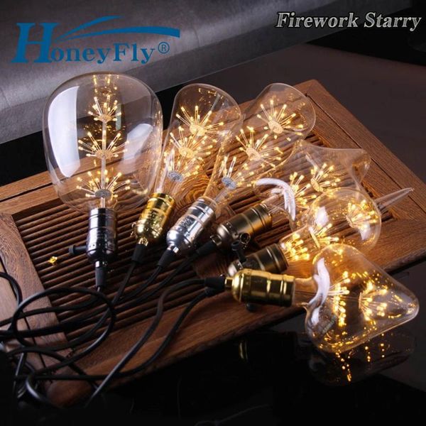 

bulbs honeyfly led edison bulb e27 220v vintage starry sky lamp retro firework dimmable home christmas decoration club