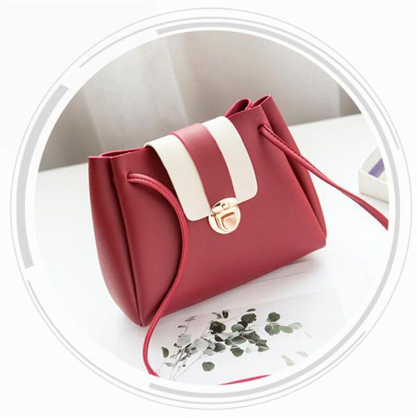 

patchwork bucket bags mini shoulder hasp small cross body ladies messenger bolsas feminina saco