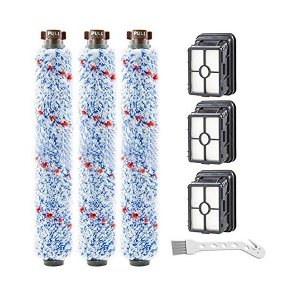 

pack multi surface 1868 brush roll and 3 1866 vacuum filter compatible with bissell crosswave 1785 2306 series. compare t cleaners