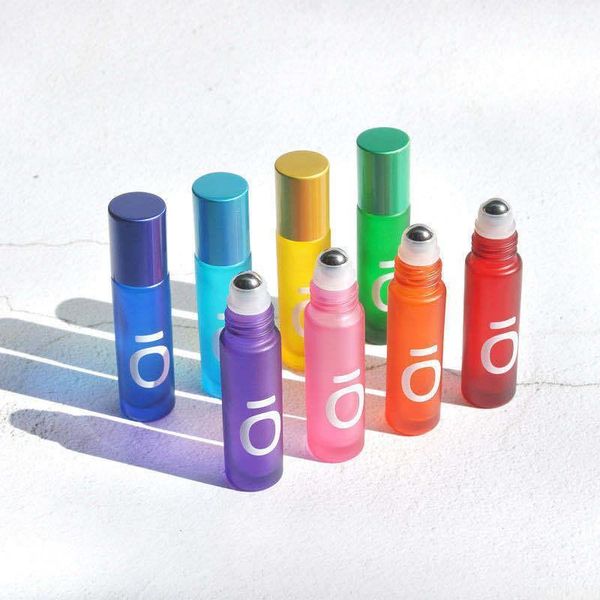 

storage bottles & jars 10ml thick frosted glass roller bottle,empty portable essential oil bottle for perfume travel cosmetic container 1/5/