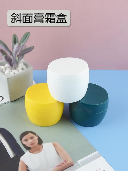 

storage bottles & jars 50g pp plastic cosmetic eyecream containers green,yellow,white hand cream jar makeup lotion case pot contain