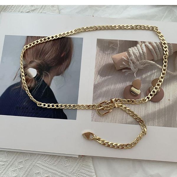 

belts 2021 fashion jewelry chain belt accessories for women, Black;brown