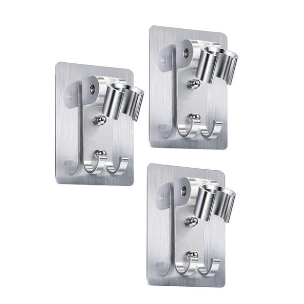 

adhesive shower head holder adjustable wand storage boxes & bins