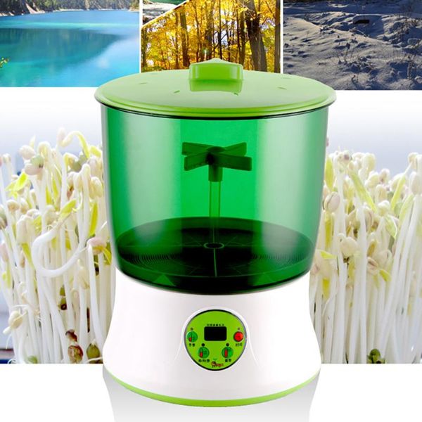 

planters & pots three modes diy lcd screen germination machine double layers automatic sprouting device electric tool