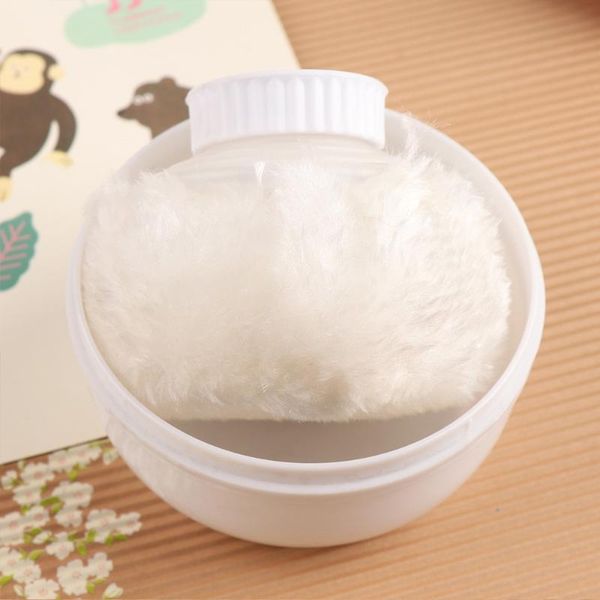 

storage bottles & jars 4pcs talcum powder container puff holder travel kit cosmetic case for baby (blue, pink, white, green)