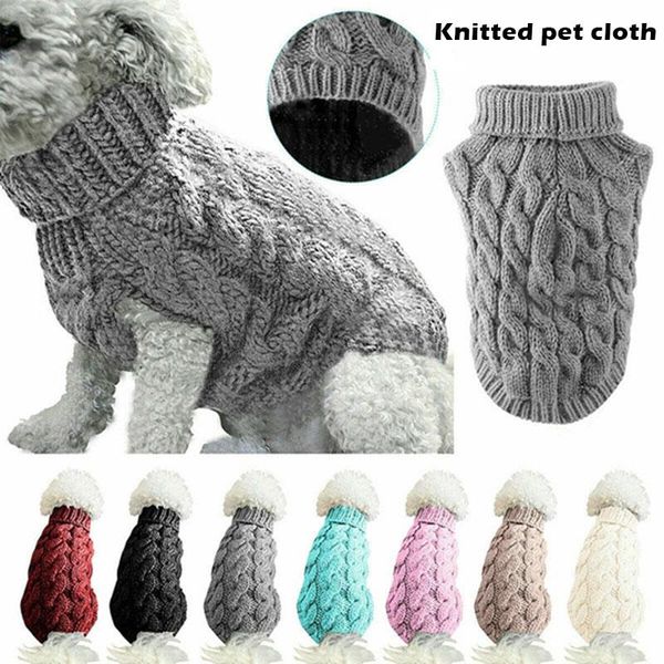 

winter warm knitted pet sweater for dog cat autumn clothes hogard apparel