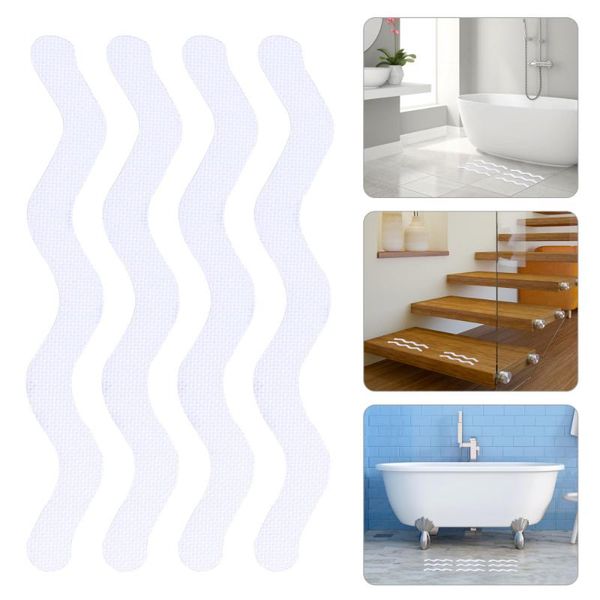 

bath mats 24pcs home floor non-slip adhesive tape reliable practical skidproof anti-skidding sticker for bathroom