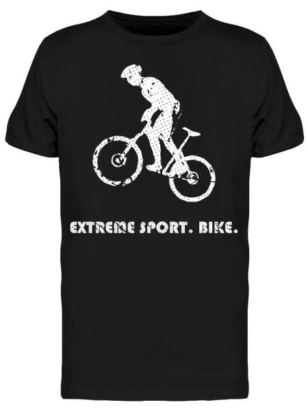 

rider silohuette tee men's -image by shutterstock, White;black