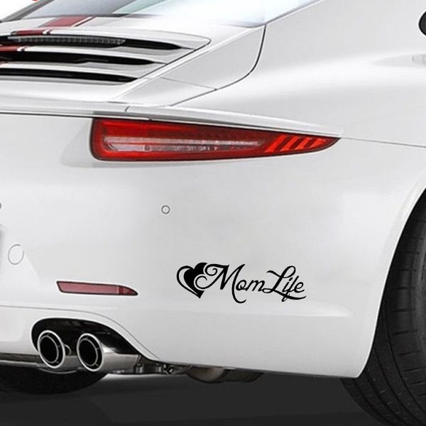 

14.8cm*4.5cm fashion mom life heart vinyl car window sticker decal decor