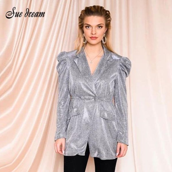 

women's jackets 2021 spring fashion elegant suit jacket lapel long sleeve double-breasted pocket club celebrity party coat, Black;brown